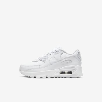 Nike Air Max 90 - Fiatalabb Gyerek Air Max Trainers - Fehér/Metal Titán/Fehér/Fehér